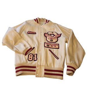 Men's Vintage Wool Letterman Jacket Highschool Varsity Size M-L? SEE MEASUREMENT